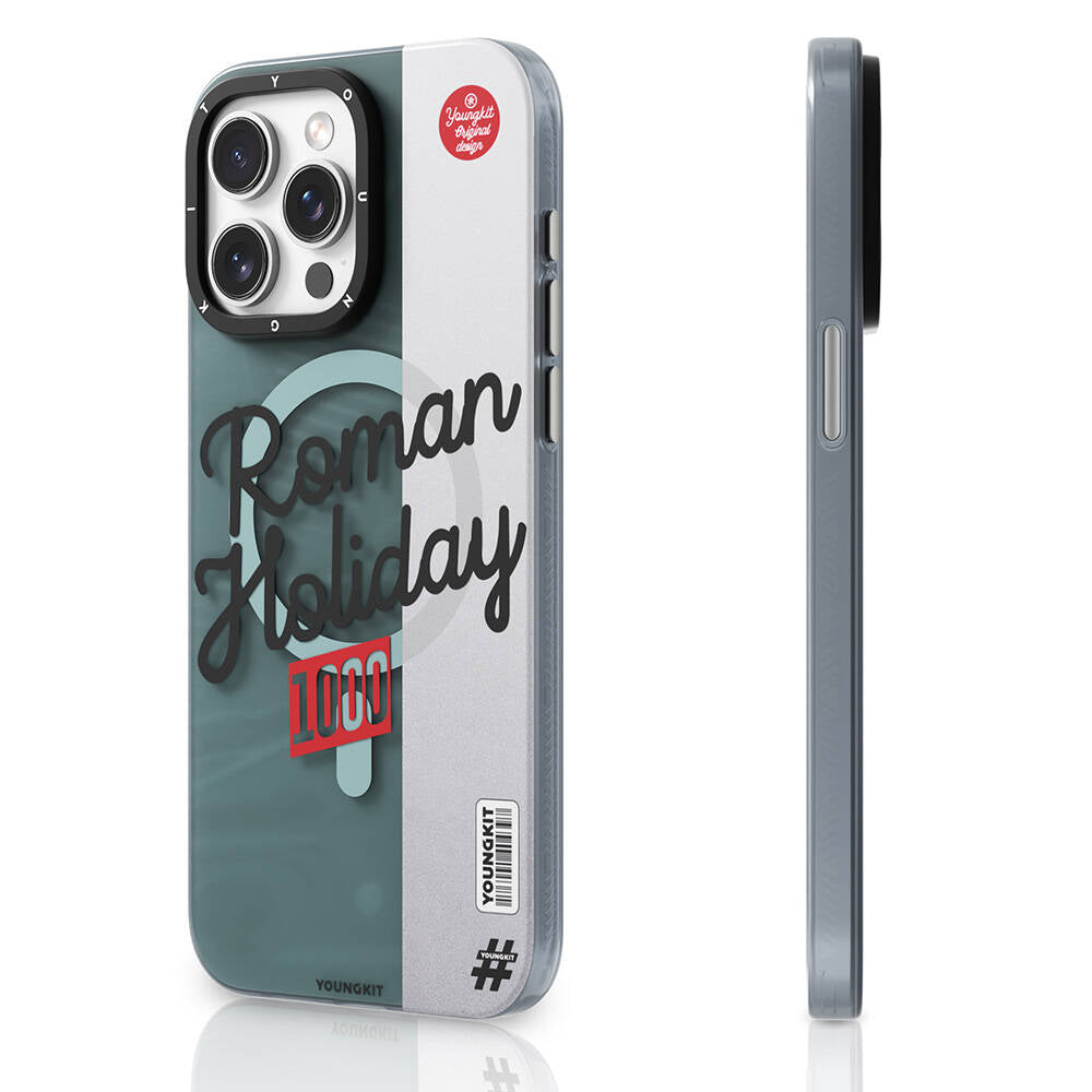 Apple iPhone 15 Pro Kılıf Magsafe Şarj Özellikli Youngkit Motorcycle Legend Serisi Kapak Siyah