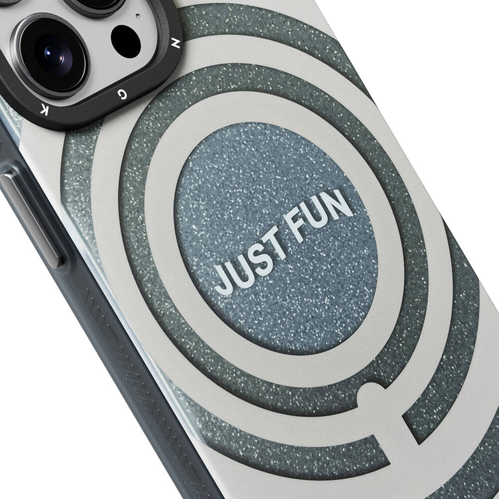 Apple iPhone 15 Pro Kılıf Magsafe Şarj Özellikli Youngkit Star Dazzle Serisi Kapak Turkuaz