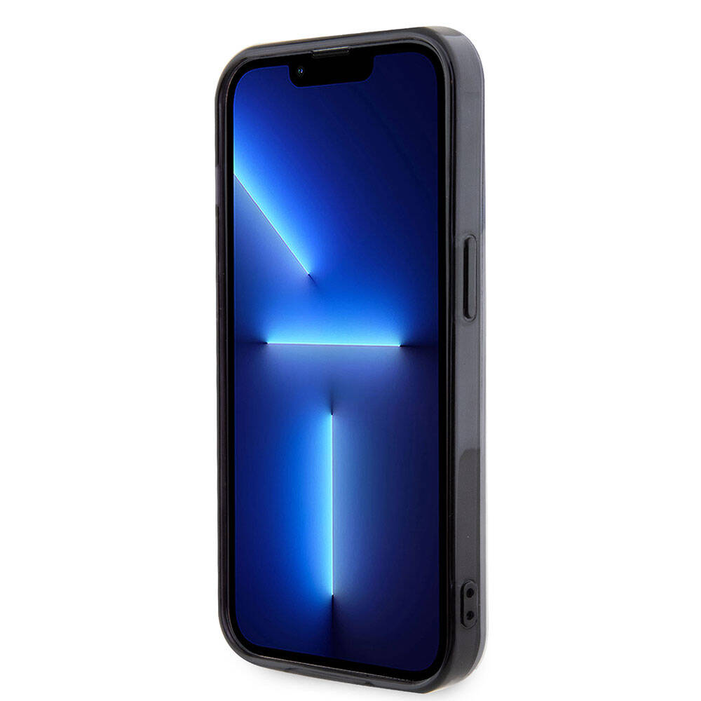 Apple iPhone 15 Pro Kılıf Mercedes Benz Orjinal Lisanslı Magsafe Şarj Özellikli Çift Katmanlı Paralel Çizgi Desenli Kapak Siyah