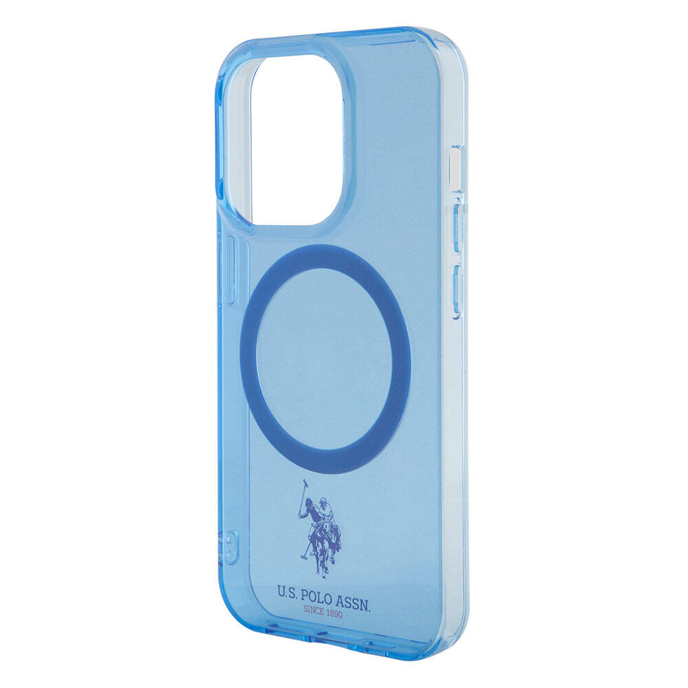 Apple iPhone 15 Pro Kılıf U.S. Polo Assn. Orjinal Lisanslı Magsafe Şarj Özellikli Transparan Tasarım Kapak Renksiz