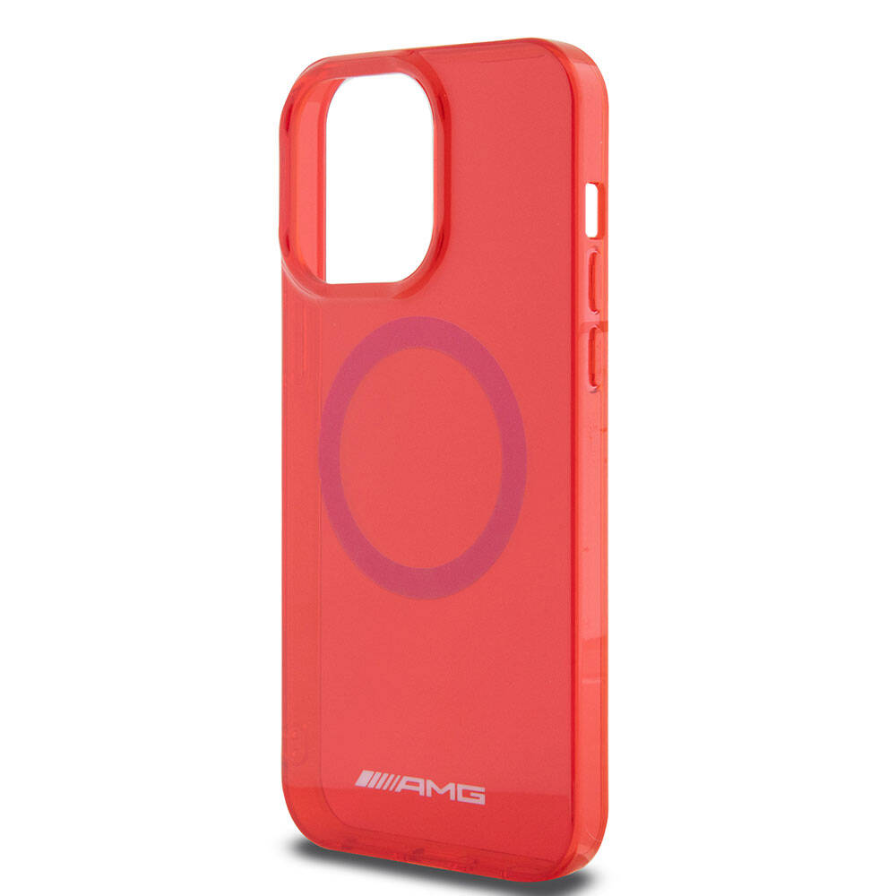 Apple iPhone 15 Pro Max Kılıf AMG Orjinal Lisanslı Magsafe Şarj Özellikli Transparan Kapak Yeşil