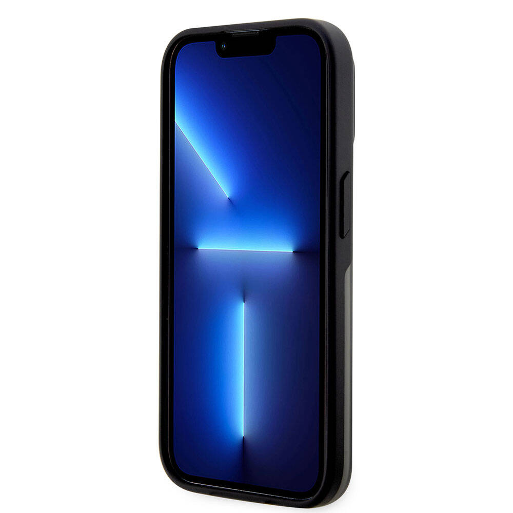 Apple iPhone 15 Pro Max Kılıf BMW Orjinal Lisanslı Magsafe Şarj Özellikli IML Baskı Logolu Buzlu Mat Kapak Siyah