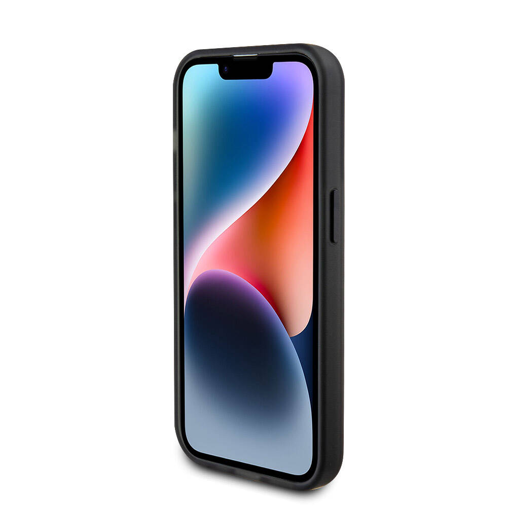 Apple iPhone 15 Pro Max Kılıf Ferrari Magsafe Şarj Özellikli Standlı Buzlu Yüzey Dizayn Kapak Gümüş