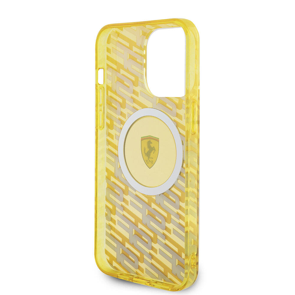 Apple iPhone 15 Pro Max Kılıf Ferrari Orjinal Lisanslı Magsafe Şarj Özellikli Multi SF Kapak Siyah