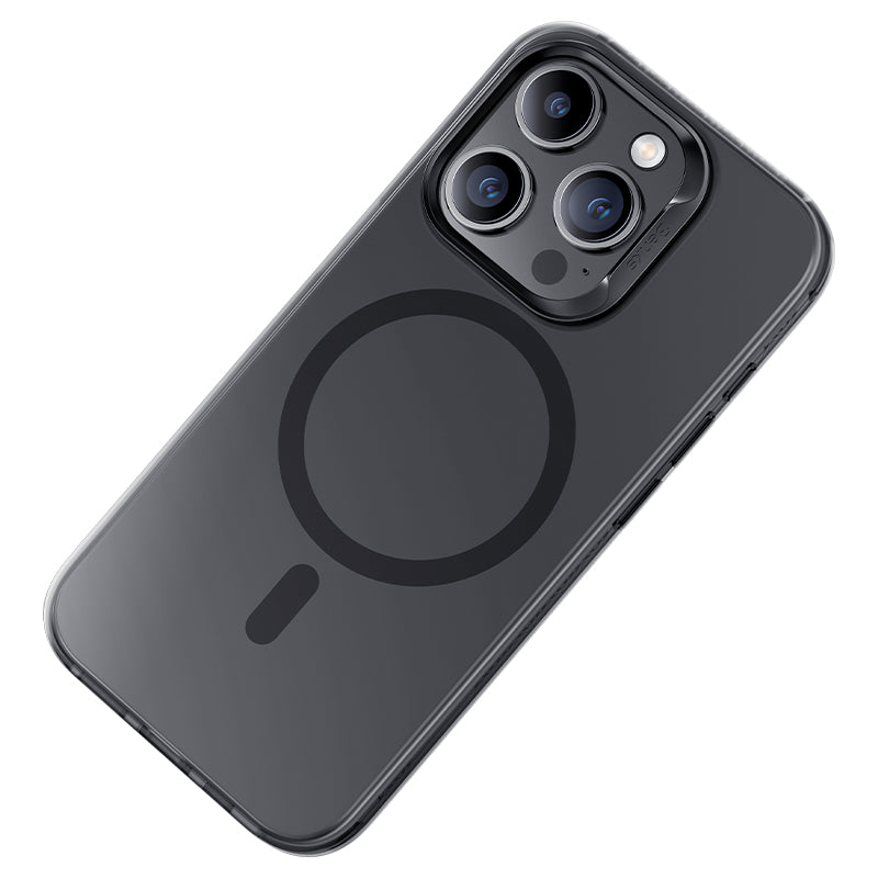 Apple iPhone 15 Pro Max Kılıf Magsafe Şarj Özellikli Benks Lucid Armor Kapak Siyah
