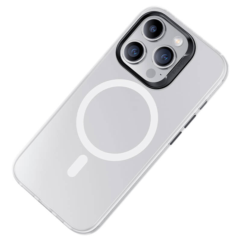 Apple iPhone 15 Pro Max Kılıf Magsafe Şarj Özellikli Benks Lucid Armor Kapak Siyah