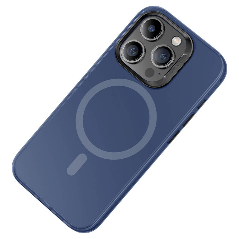 Apple iPhone 15 Pro Max Kılıf Magsafe Şarj Özellikli Benks Lucid Armor Kapak Siyah