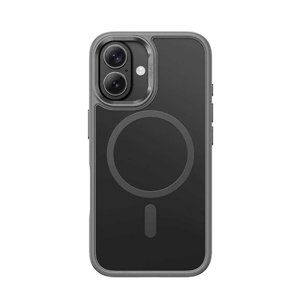 Apple iPhone 16 Kılıf Magsafe Şarj Özellikli Benks Mist Protective Kapak Siyah