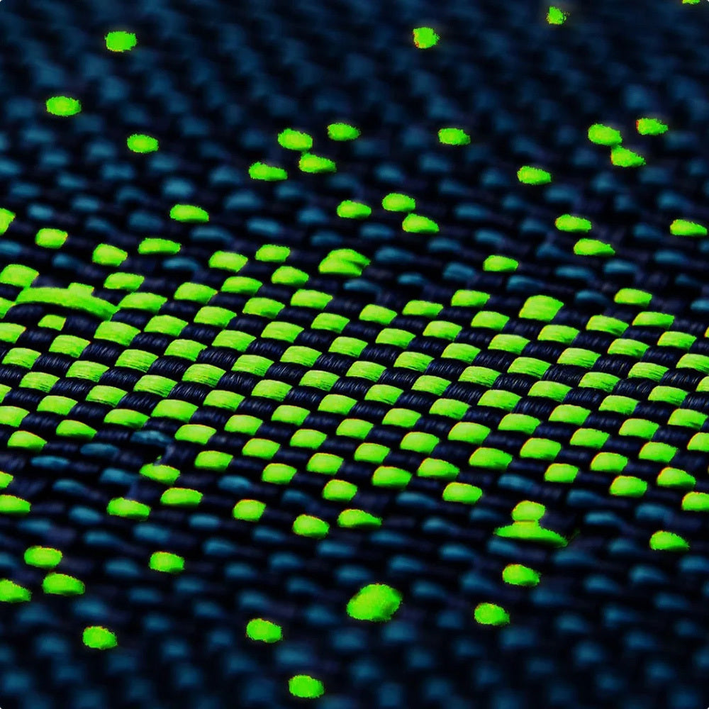 Apple iPhone 15 Pro Max Kılıf M-safe Şarj Özellikli Lumintex Teknolojili Fosforlu Özellikli Aramid Fiber Pitaka Tactile Woven Starpeak Serisi Milky Way Galaxy Kapak Mavi