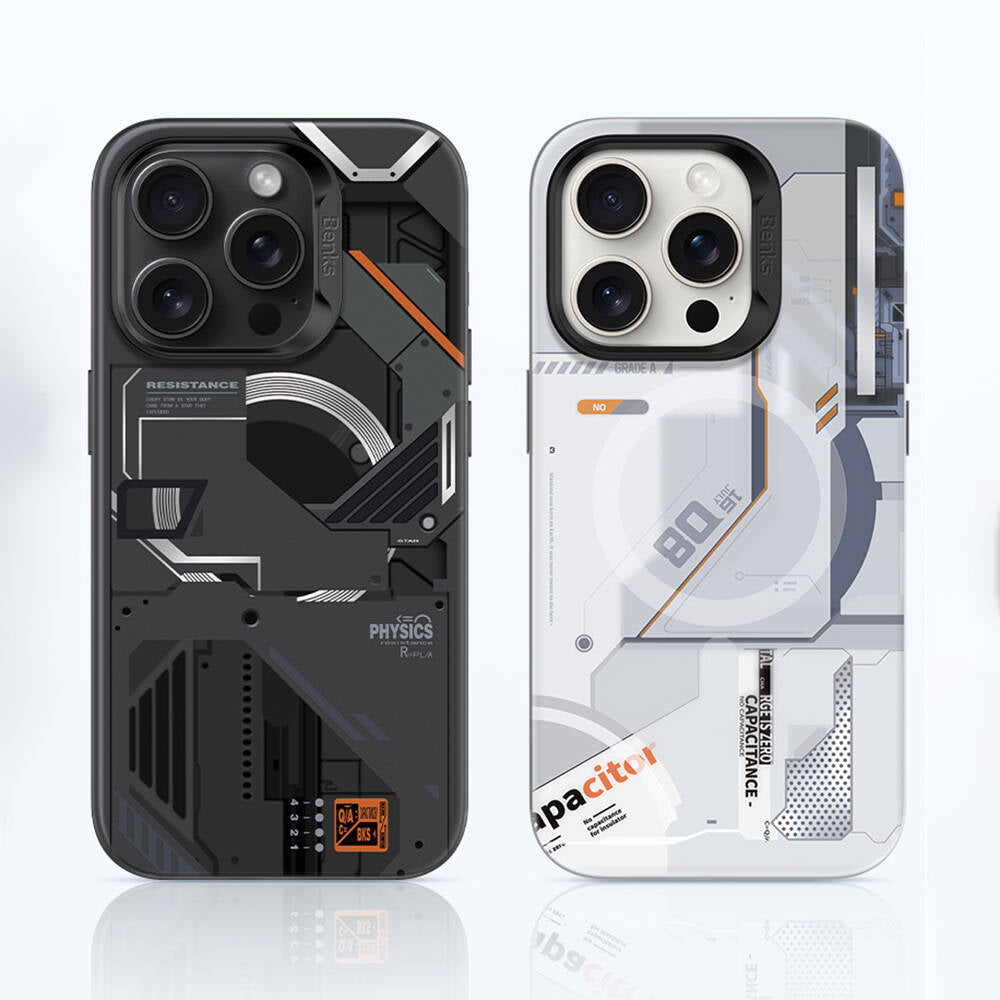 Apple iPhone 15 Pro Max Kılıf MagSafe Şarj Özellikli Mekanik Tasarımlı Benks Perspective Serisi Kapak Siyah