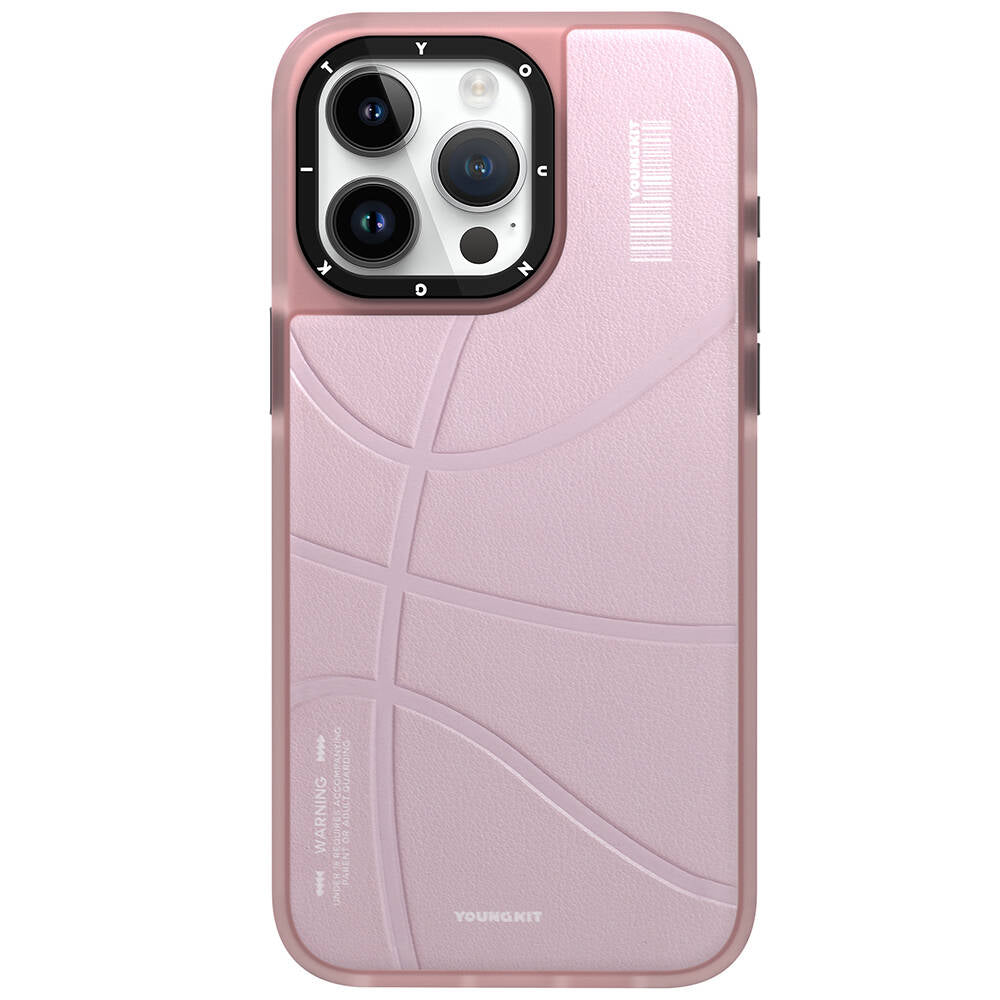 Apple iPhone 15 Pro Max Kılıf Magsafe Şarj Özellikli Youngkit Backboard Serisi Leather Kapak Kahverengi