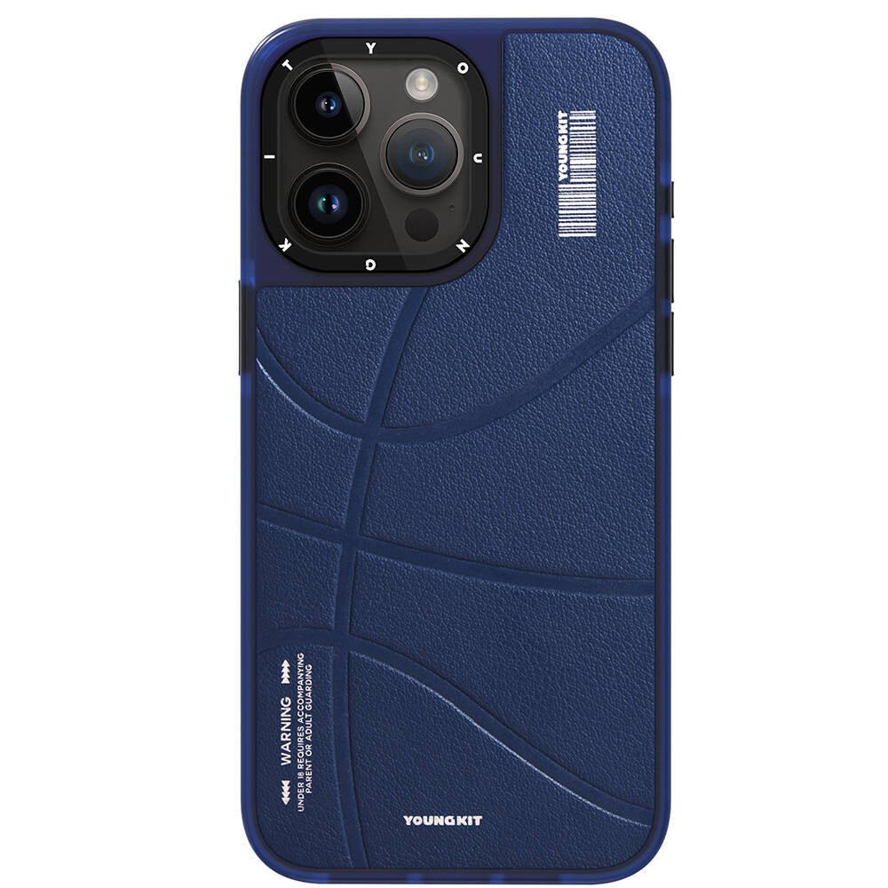 Apple iPhone 15 Pro Max Kılıf Magsafe Şarj Özellikli Youngkit Backboard Serisi Leather Kapak Pembe