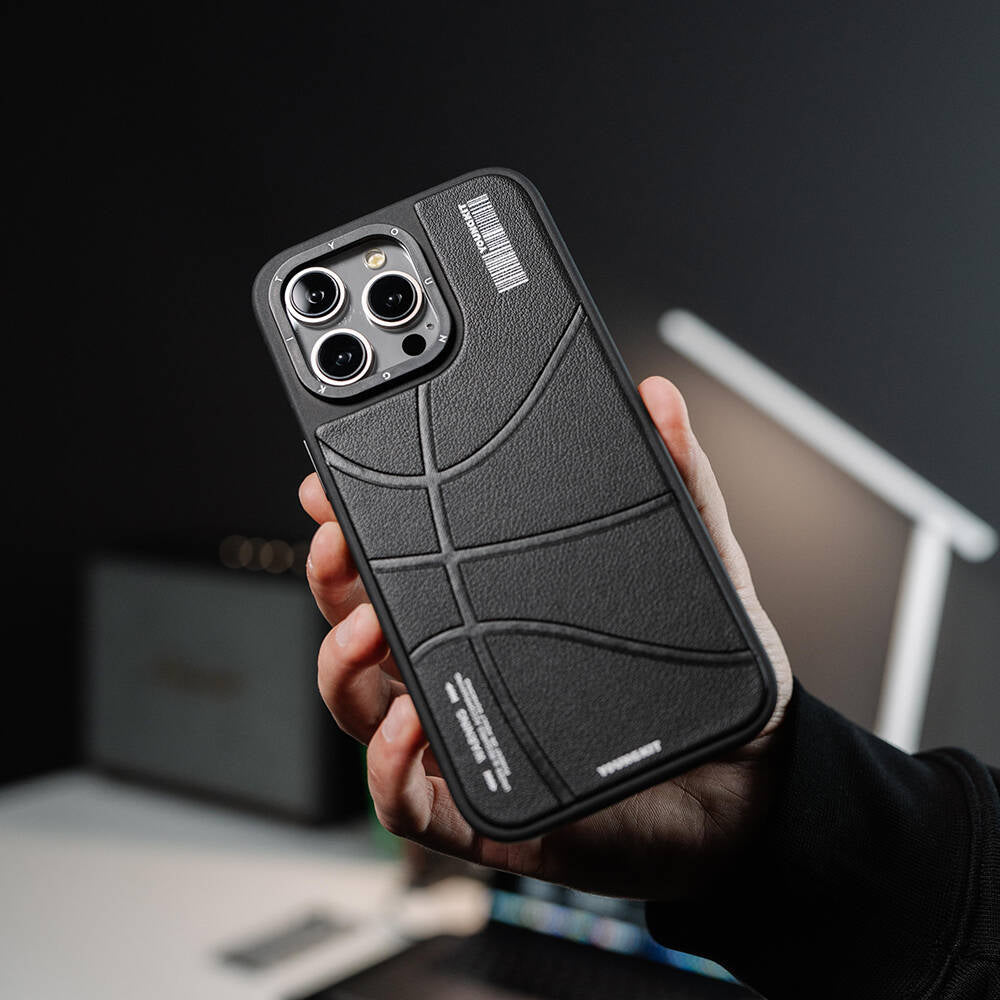 Apple iPhone 15 Pro Max Kılıf Magsafe Şarj Özellikli Youngkit Backboard Serisi Leather Kapak Pembe