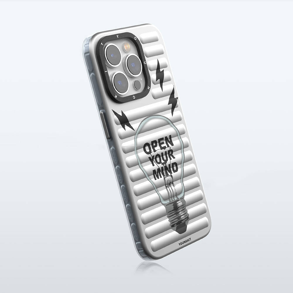 Apple iPhone 15 Pro Max Kılıf Magsafe Şarj Özellikli Youngkit Open Mind Serisi Kapak Siyah