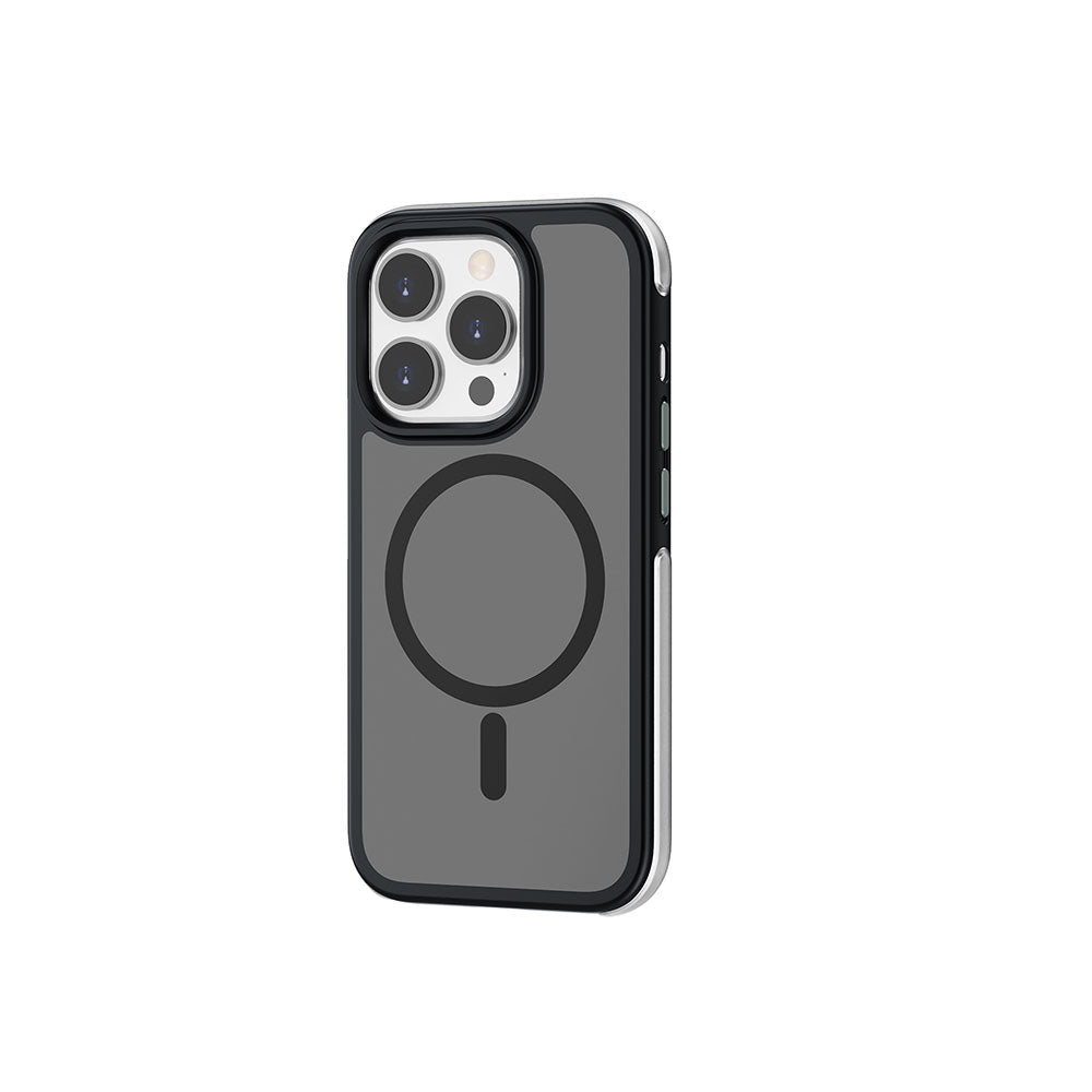 Apple iPhone 15 Pro Max Kılıf Wiwu ZKK-012 Magsafe Şarj Özellikli Air Cushion Kapak Siyah