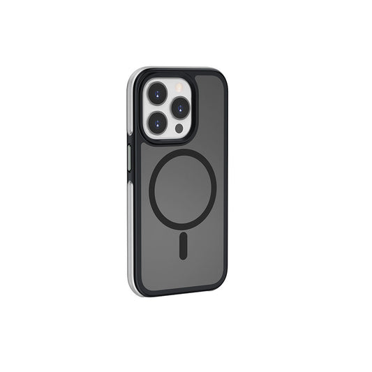 Apple iPhone 15 Pro Max Kılıf Wiwu ZKK-012 Magsafe Şarj Özellikli Air Cushion Kapak Siyah