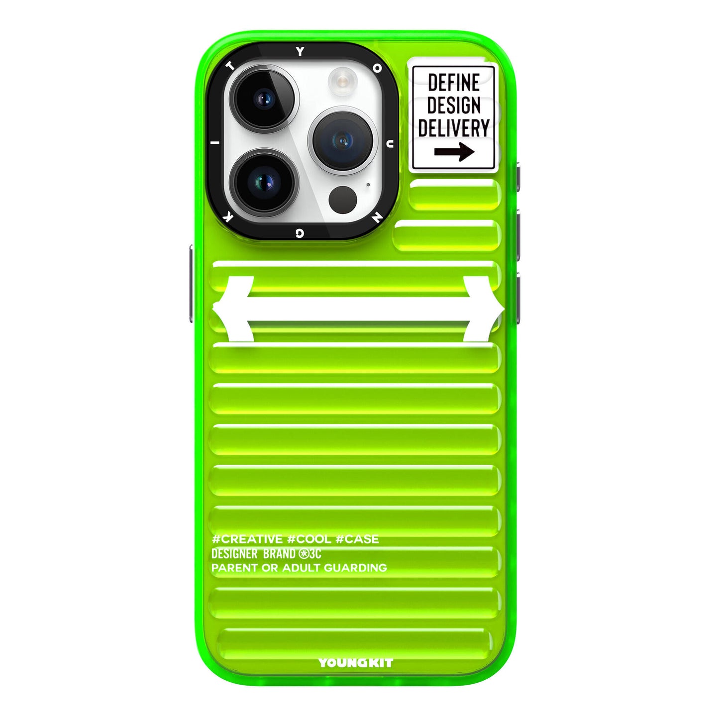 Apple iPhone 15 Pro Max Kılıf YoungKit Luggage FireFly Serisi Kapak Pembe