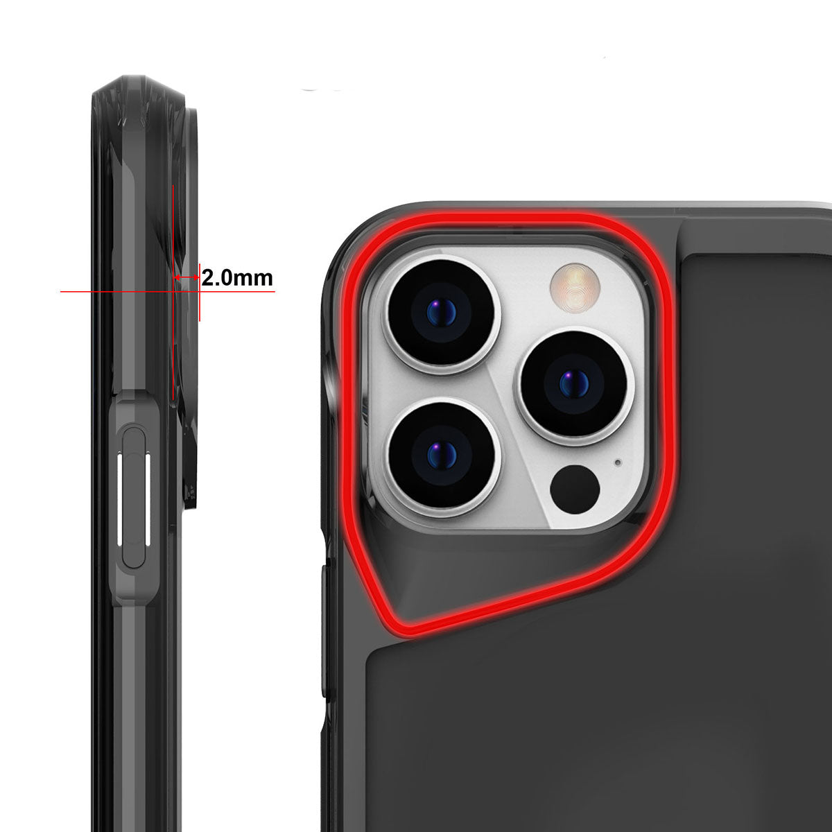 Apple iPhone 15 Pro Max Kılıf Zore T-Max Kapak Koyu Gri