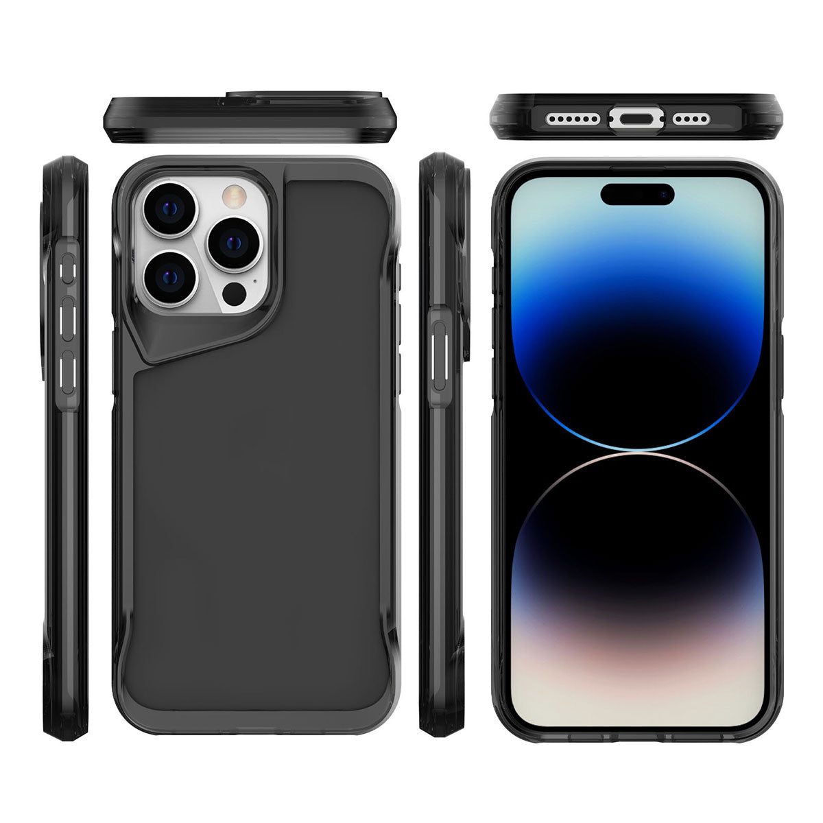 Apple iPhone 15 Pro Max Kılıf Zore T-Max Kapak Koyu Gri