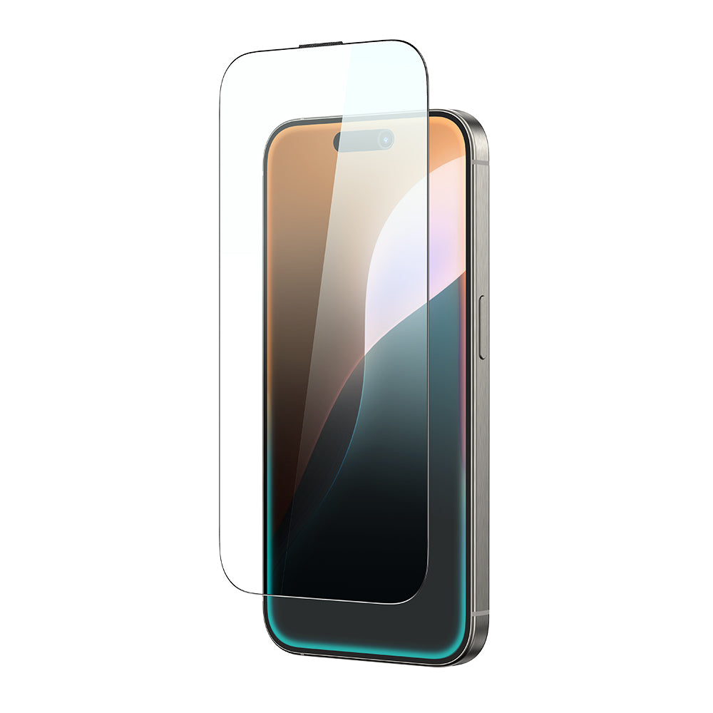 Apple iPhone 16 Amazingthing Titan Max Parmak İzi Bırakmayan Temperli Cam Ekran Koruyucu Siyah