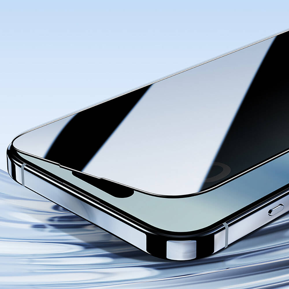 Apple iPhone 16 Benks Ultra Shield 0.4mm Privacy Ekran Koruyucu + Kolay Uygulama Aparatlı Siyah