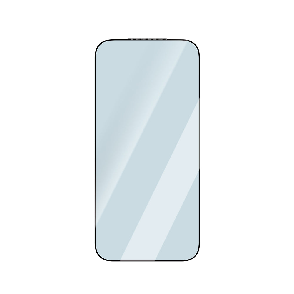 Apple iPhone 16 CaseWorld Applicator Serisi 2.5D Eyesafe Mavi Işık Teknolojili 0.33mm Temperli Cam Ekran Koruyucu + Uygulama Aparatı Şeffaf