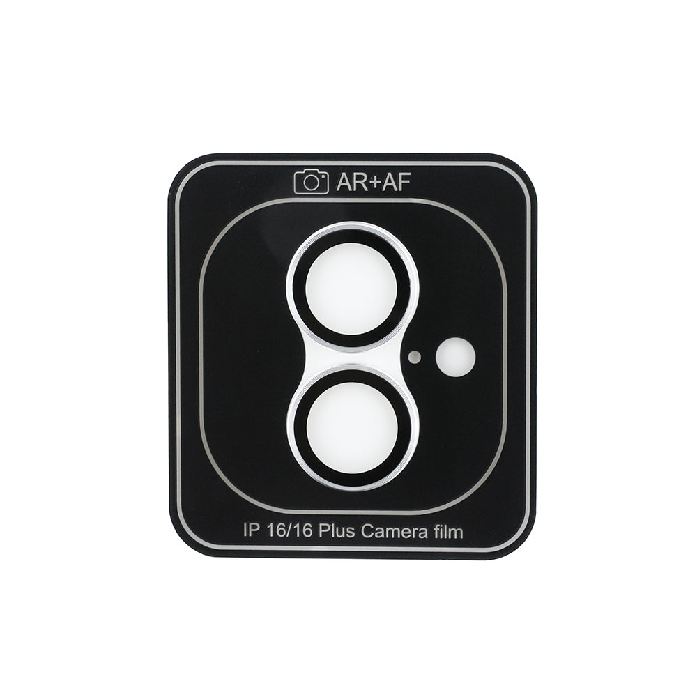 Apple iPhone 16 Guess Orjinal Lisanslı Metal Kamera Lens Koruyucu Siyah