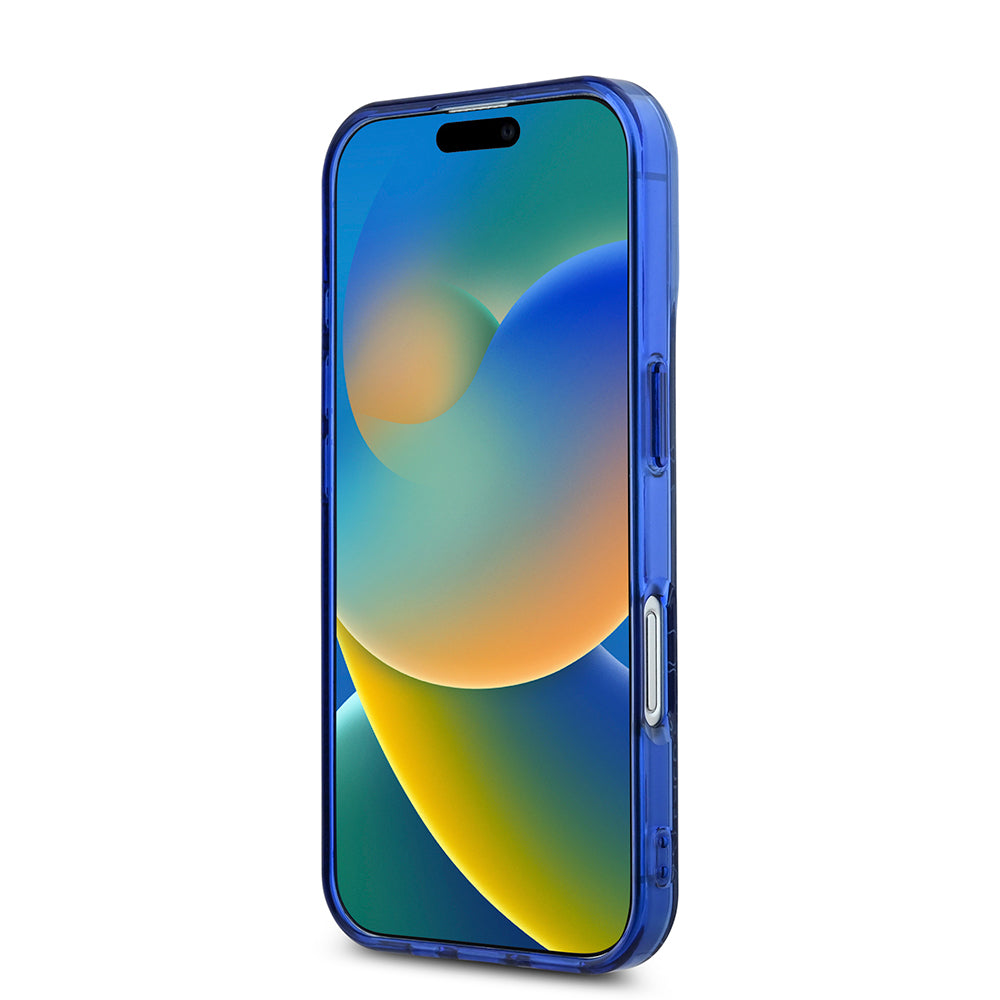 Apple iPhone 16 Kılıf Lacoste Orjinal Lisanslı Magsafe Şarj Özellikli IML Baskılı Gümüş Timsah Logolu Monogram Kapak Siyah