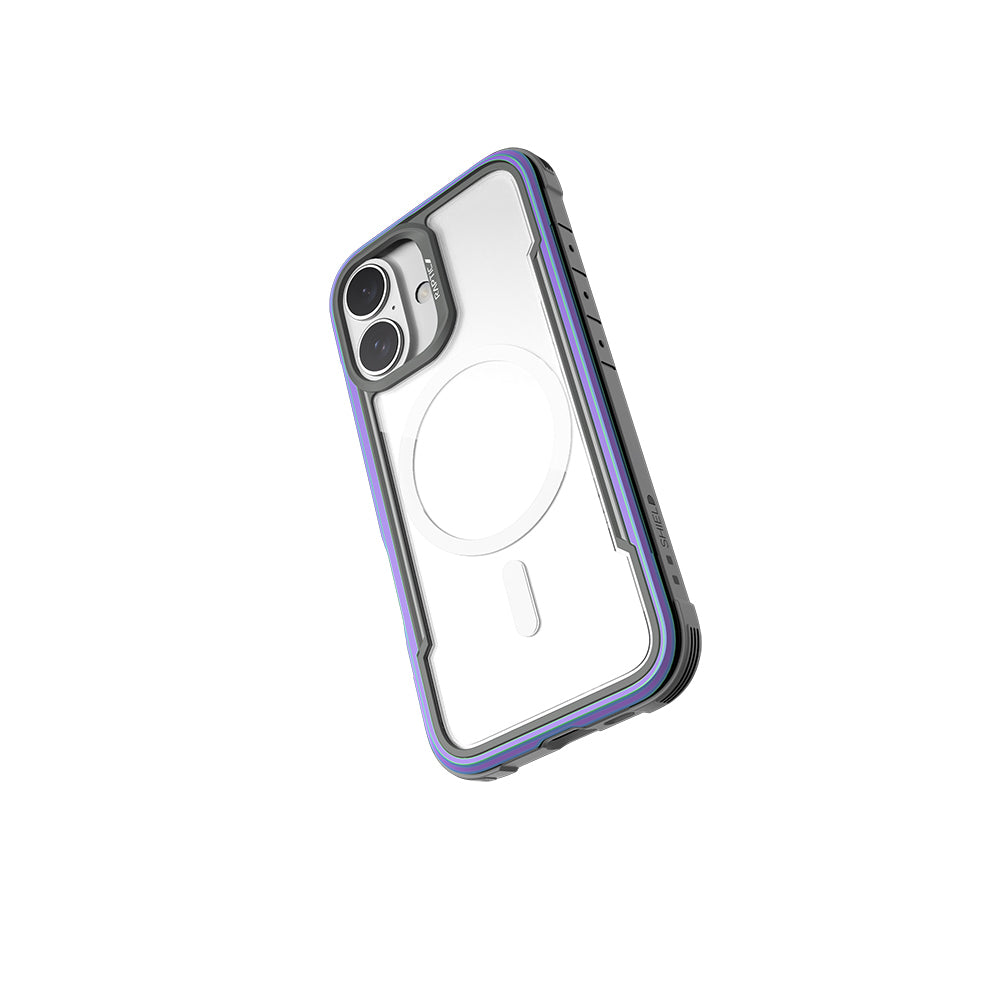 Apple iPhone 16 Kılıf M-safe Şarj Özellikli Airbagli Raptic Shield Serisi Şeffaf Arka Yüzey Kapak Yeşil