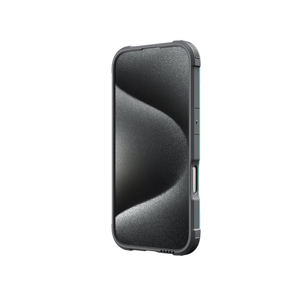 Apple iPhone 16 Kılıf M-safe Şarj Özellikli Airbagli Raptic Shield Serisi Şeffaf Arka Yüzey Kapak Kırmızı