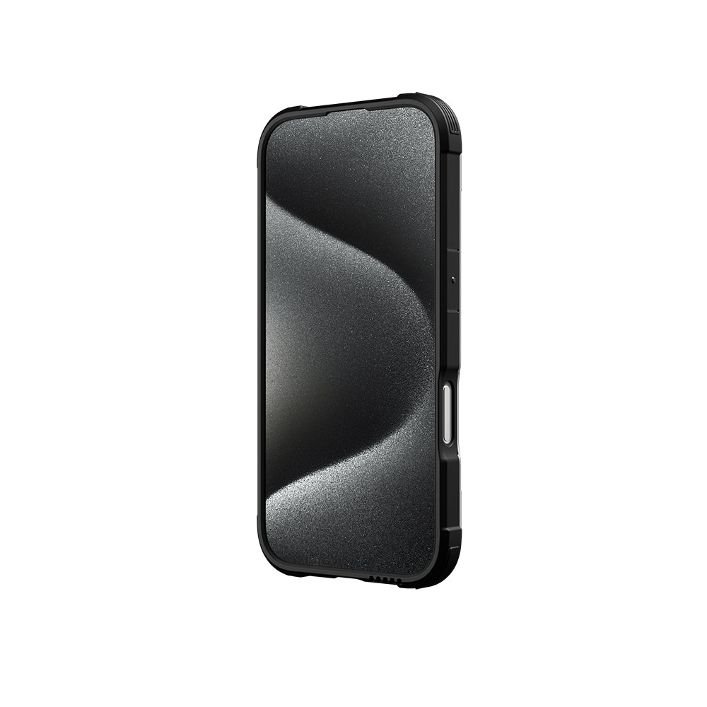 Apple iPhone 16 Kılıf M-safe Şarj Özellikli Airbagli Raptic Shield Serisi Şeffaf Arka Yüzey Kapak Kahverengi