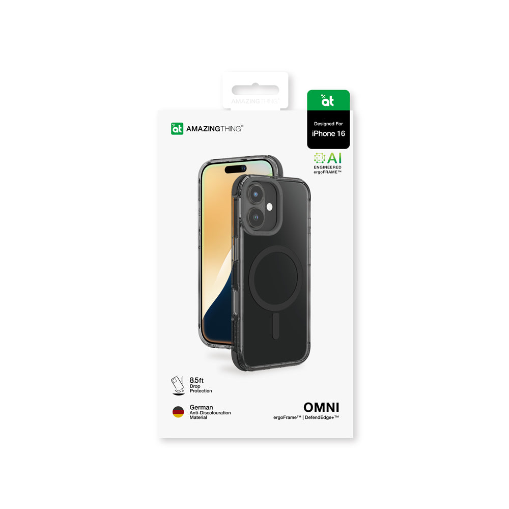 Apple iPhone 16 Kılıf Magsafe Şarj Özellikli Amazingthing Omni Serisi Kapak Pembe