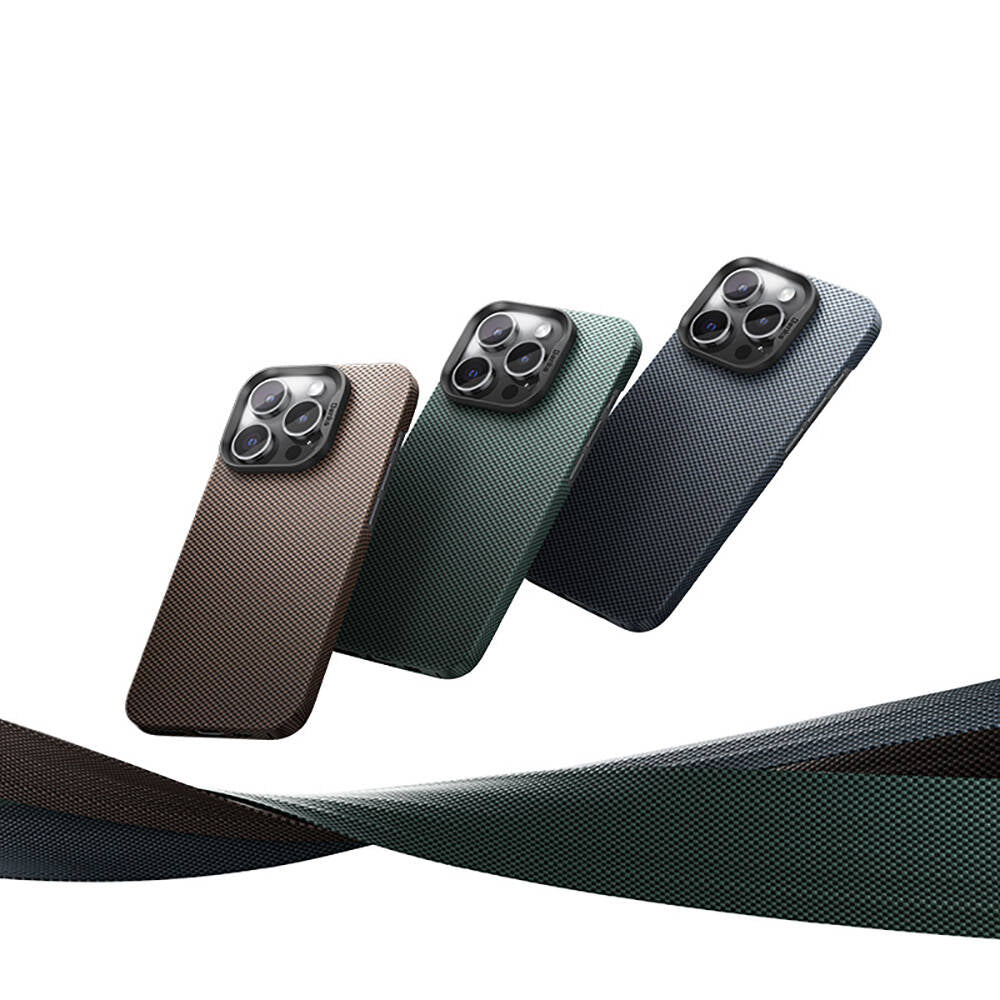 Apple iPhone 16 Kılıf Magsafe Şarj Özellikli Benks ArmorTint Serisi ArmorAir Kevlar Kapak Yeşil