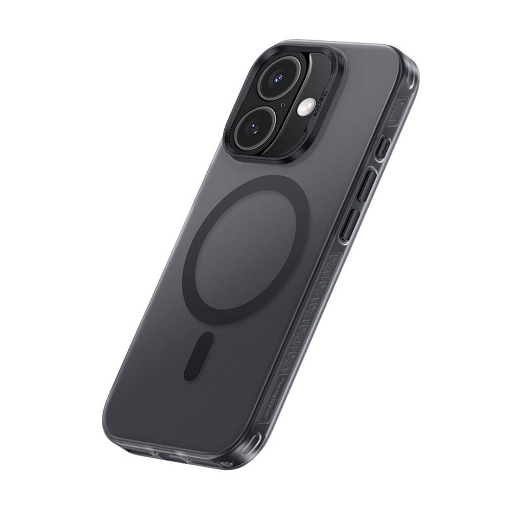 Apple iPhone 16 Kılıf Magsafe Şarj Özellikli Benks Lucid Armor Kapak Siyah