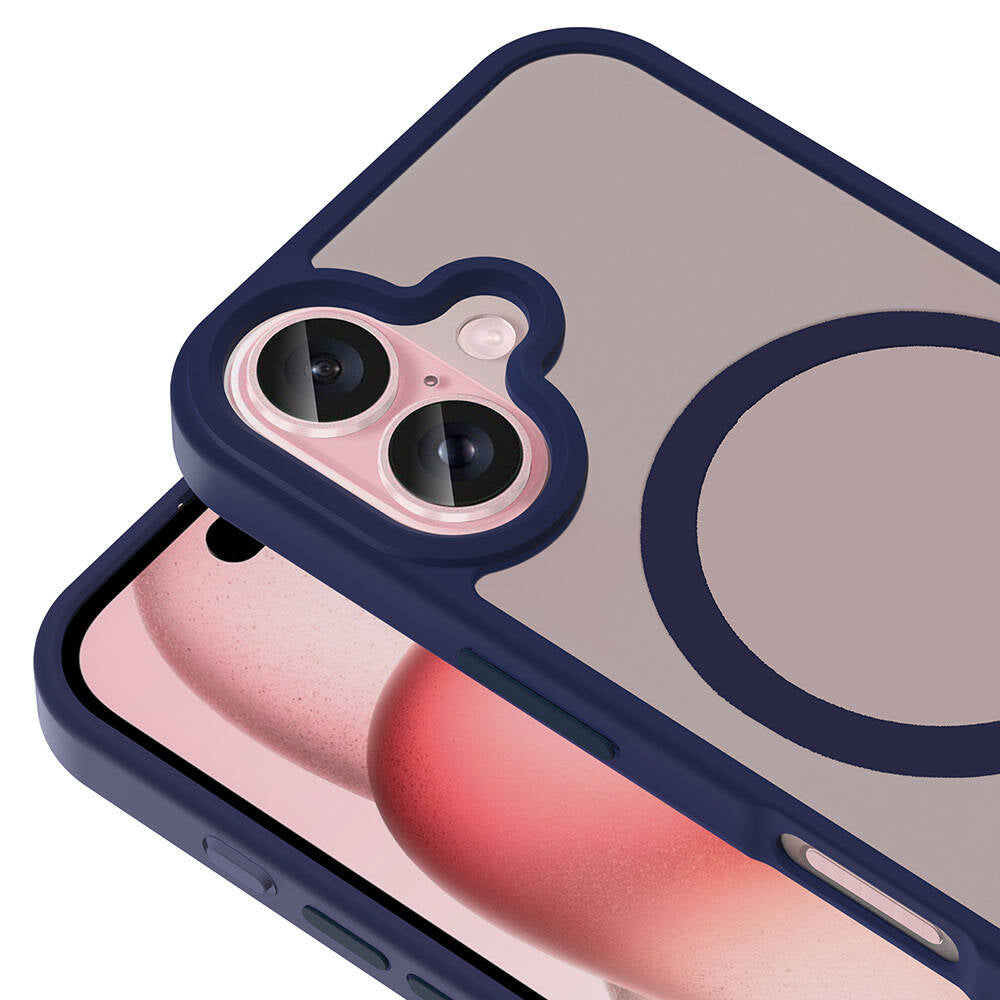 Apple iPhone 16 Kılıf M-safe Şarj Özellikli Mat Arka Yüzey Zore Sio Kapak Koyu Yeşil