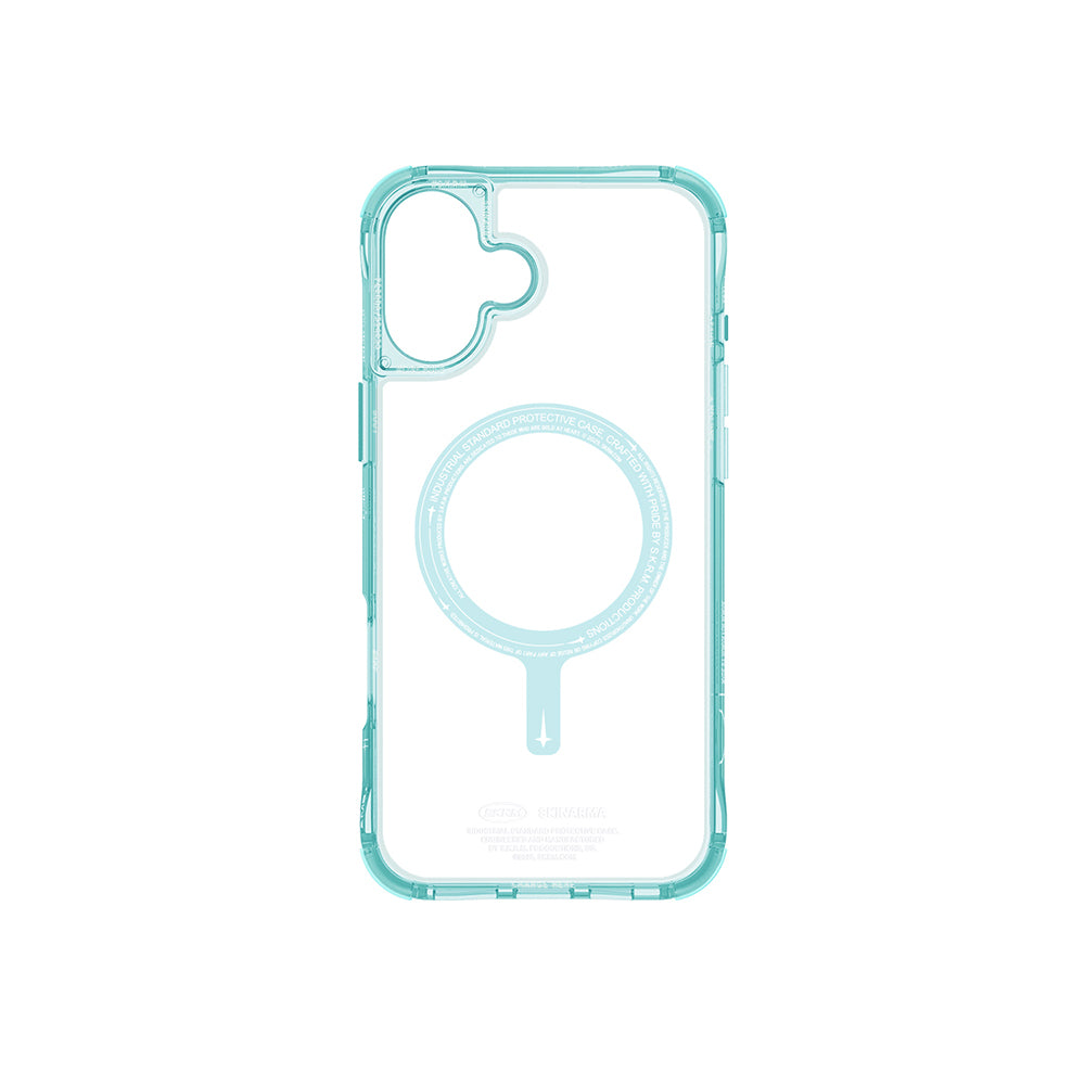 Apple iPhone 16 Kılıf Magsafe Şarj Özellikli Şeffaf Airbag Tasarımlı Skinarma Saido Kapak Şeffaf