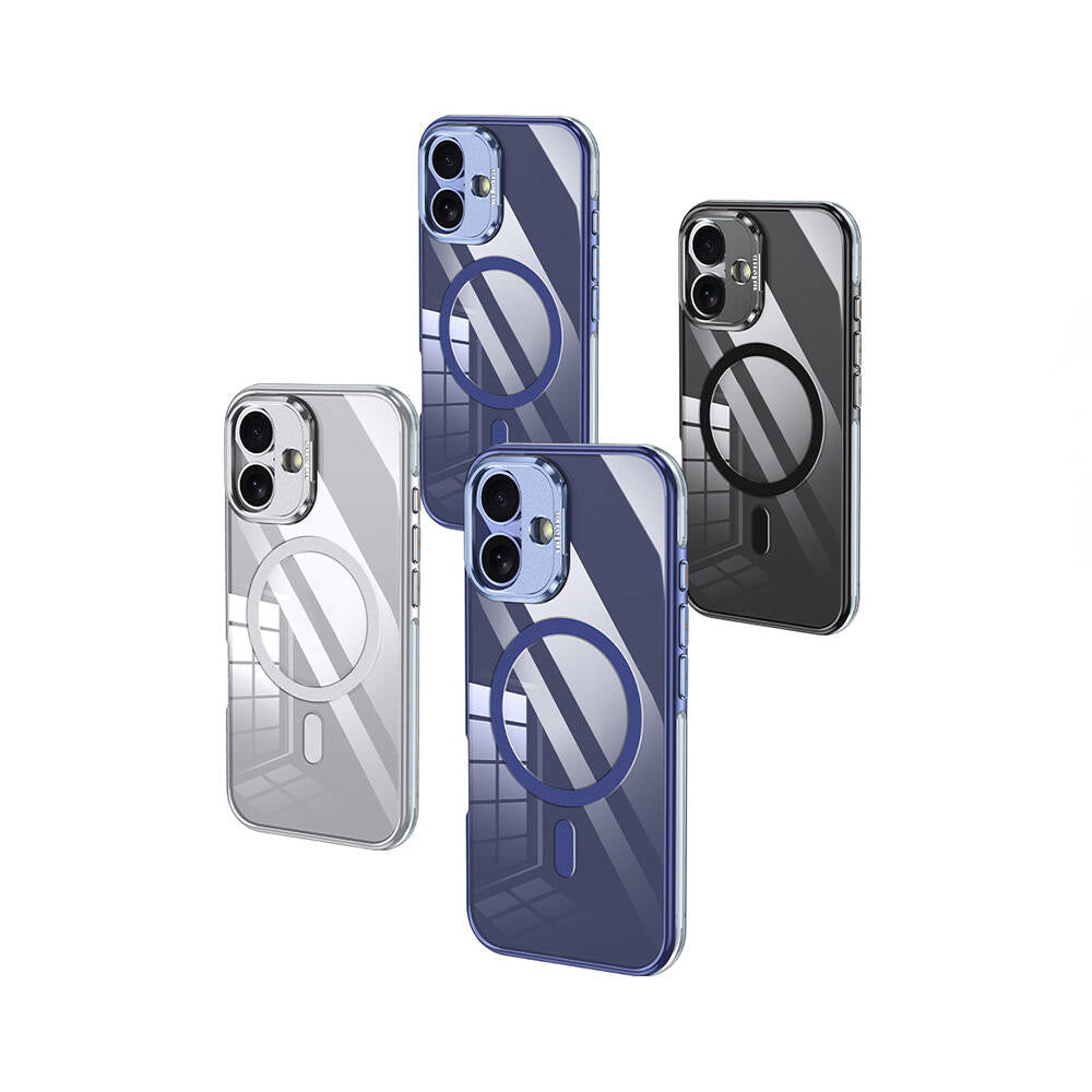 Apple iPhone 16 Kılıf Magsafe Şarj Özellikli Wlons Standlı Efsane Kapak Siyah