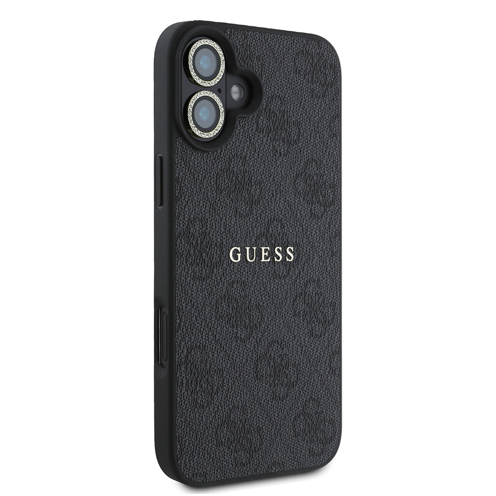 Apple iPhone 16 Plus Guess Orjinal Lisanslı Kılıf + Ekran Koruyucu + Lens Koruyucu 3in1 Aksesuar Seti Kahverengi