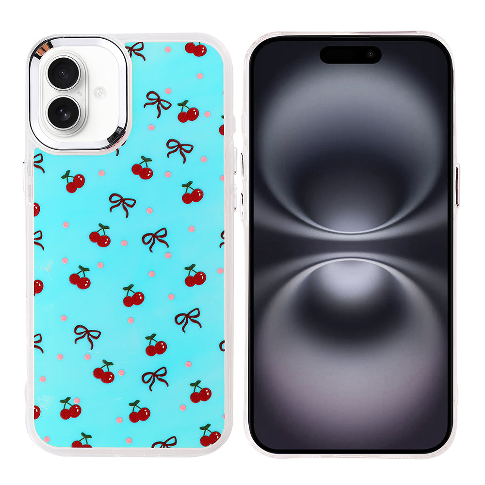 Apple iPhone 16 Plus Kılıf Airbag Tasarımlı Zore Hadra Kapak Kiraz