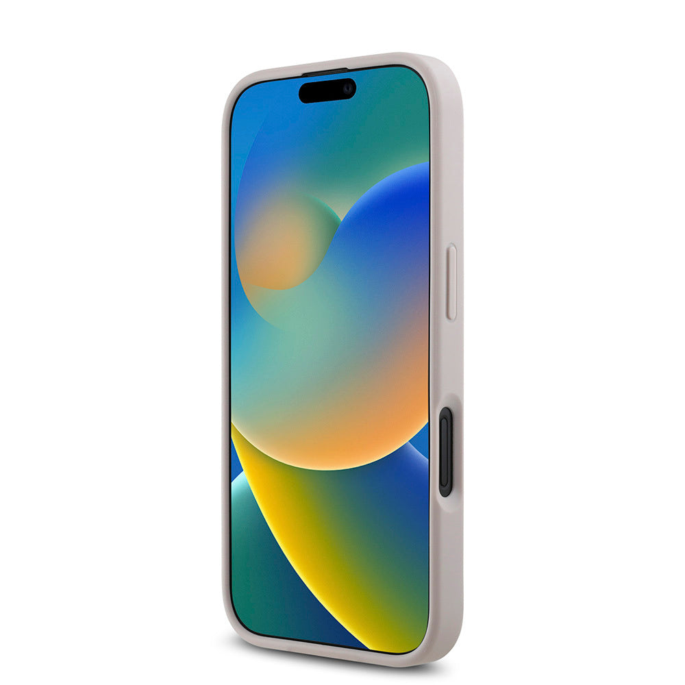 Apple iPhone 16 Plus Kılıf Guess Orjinal Lisanslı Magsafe Şarj Özellikli Small 4G Classic Kapak Kahverengi