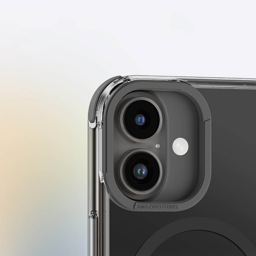 Apple iPhone 16 Plus Kılıf Magsafe Şarj Özellikli Amazingthing Omni Serisi Kapak Siyah