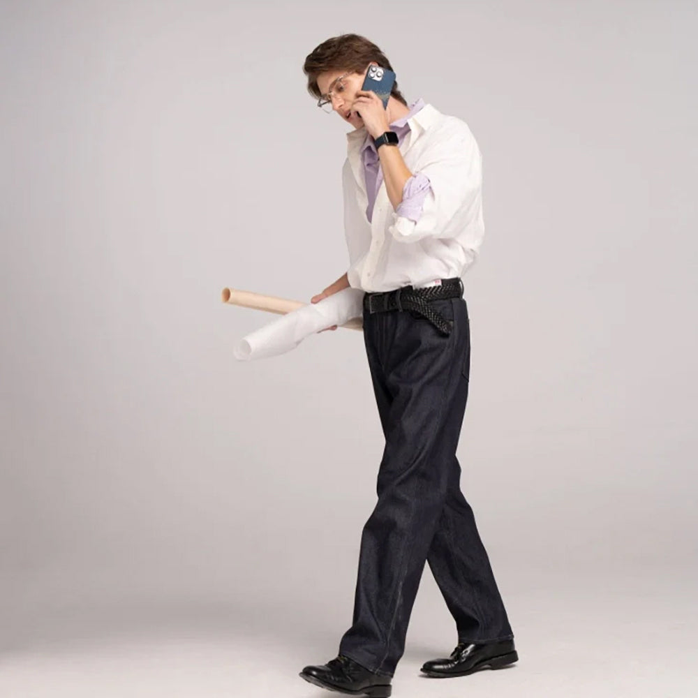 Apple iPhone 16 Plus Kılıf Magsafe Şarj Özellikli Aramid Fiber Pitaka Tactile Woven Starpeak Serisi Over The Horizon Kapak Mavi