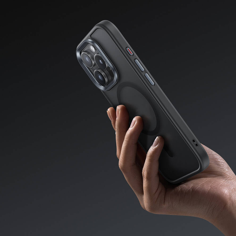 Apple iPhone 16 Plus Kılıf Magsafe Şarj Özellikli Benks Mist Protective Kapak Siyah