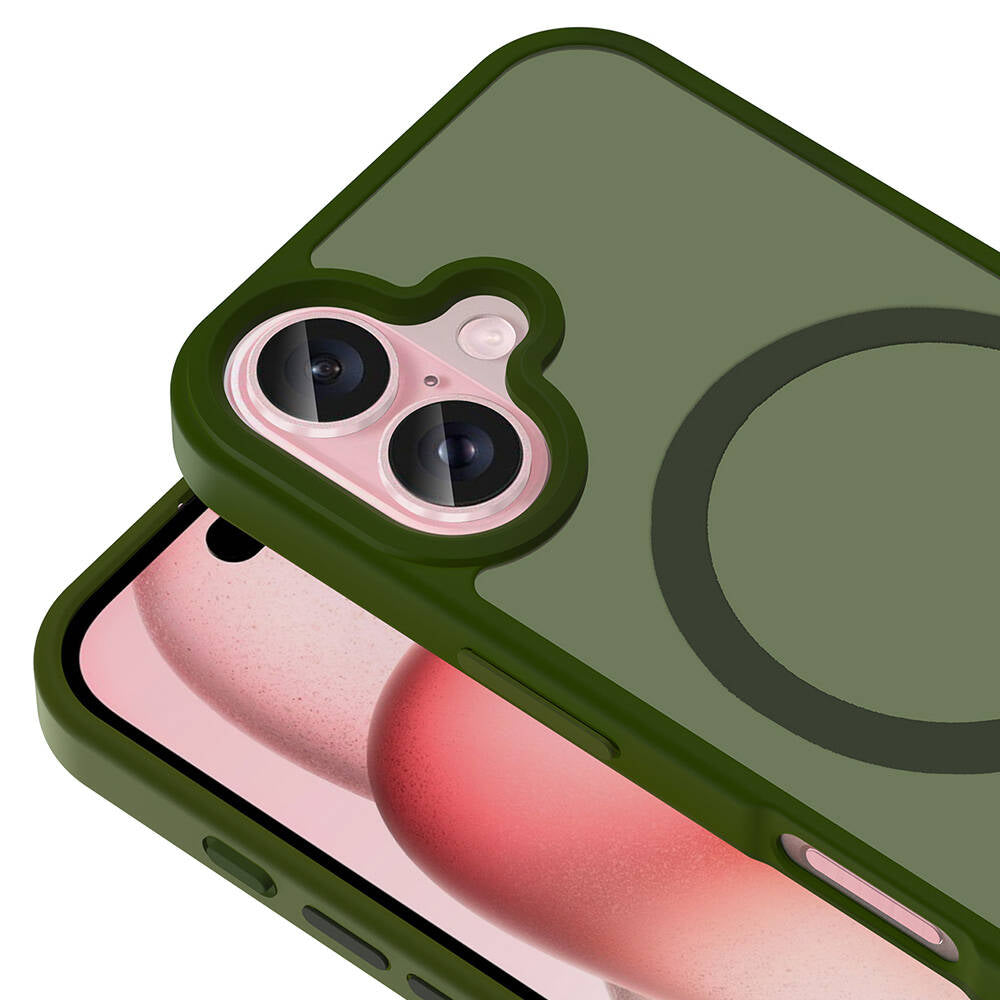 Apple iPhone 16 Plus Kılıf M-safe Şarj Özellikli Mat Arka Yüzey Zore Sio Kapak Lila