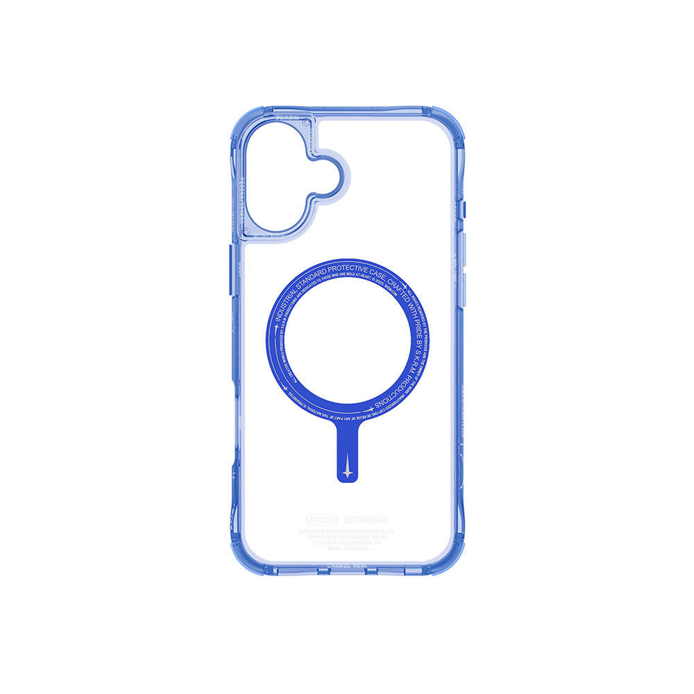 Apple iPhone 16 Plus Kılıf Magsafe Şarj Özellikli Şeffaf Airbag Tasarımlı Skinarma Saido Kapak Pembe