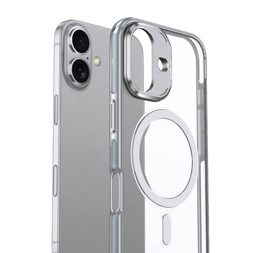 Apple iPhone 16 Plus Kılıf Magsafe Şarj Özellikli Wlons Standlı Efsane Kapak Siyah