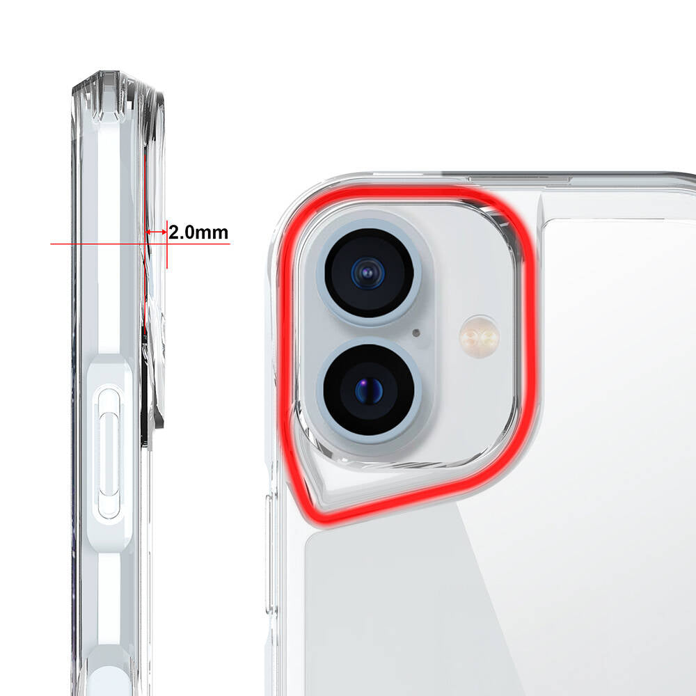 Apple iPhone 16 Plus Kılıf Zore T-Max Kapak Şeffaf