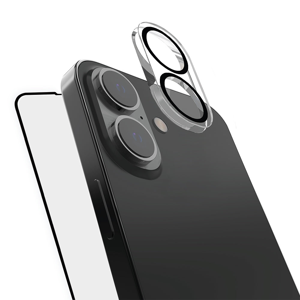 Apple iPhone 16 Plus Raptic 2in1 Temperli Ekran Koruyucu + Lens Koruyucu Set Şeffaf