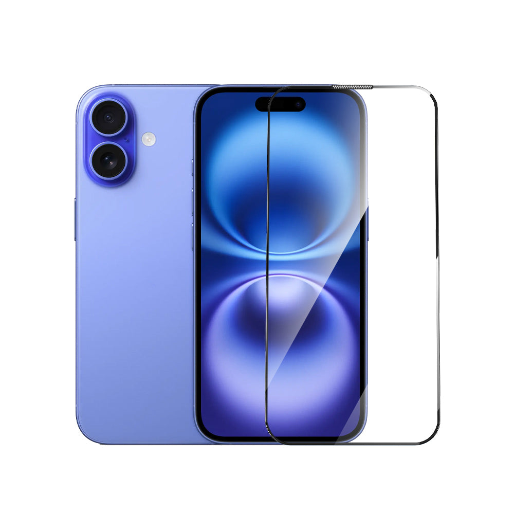 Apple iPhone 16 Plus Wiwu GT-020 Titan Guard Serisi Şok Emici Hibrit Polimer HD Şeffaf Ekran Koruyucu Film + Kolay Uygulama Aparatı Siyah