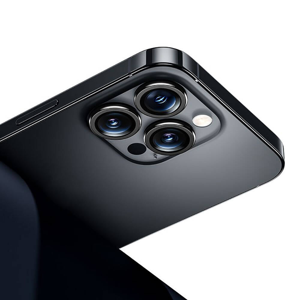 Apple iPhone 16 Pro Benks DR Safir Kamera Lens Koruyucu Gümüş